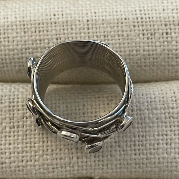 3 sterling silver and cubic zirconia rings - Picture 9 of 15